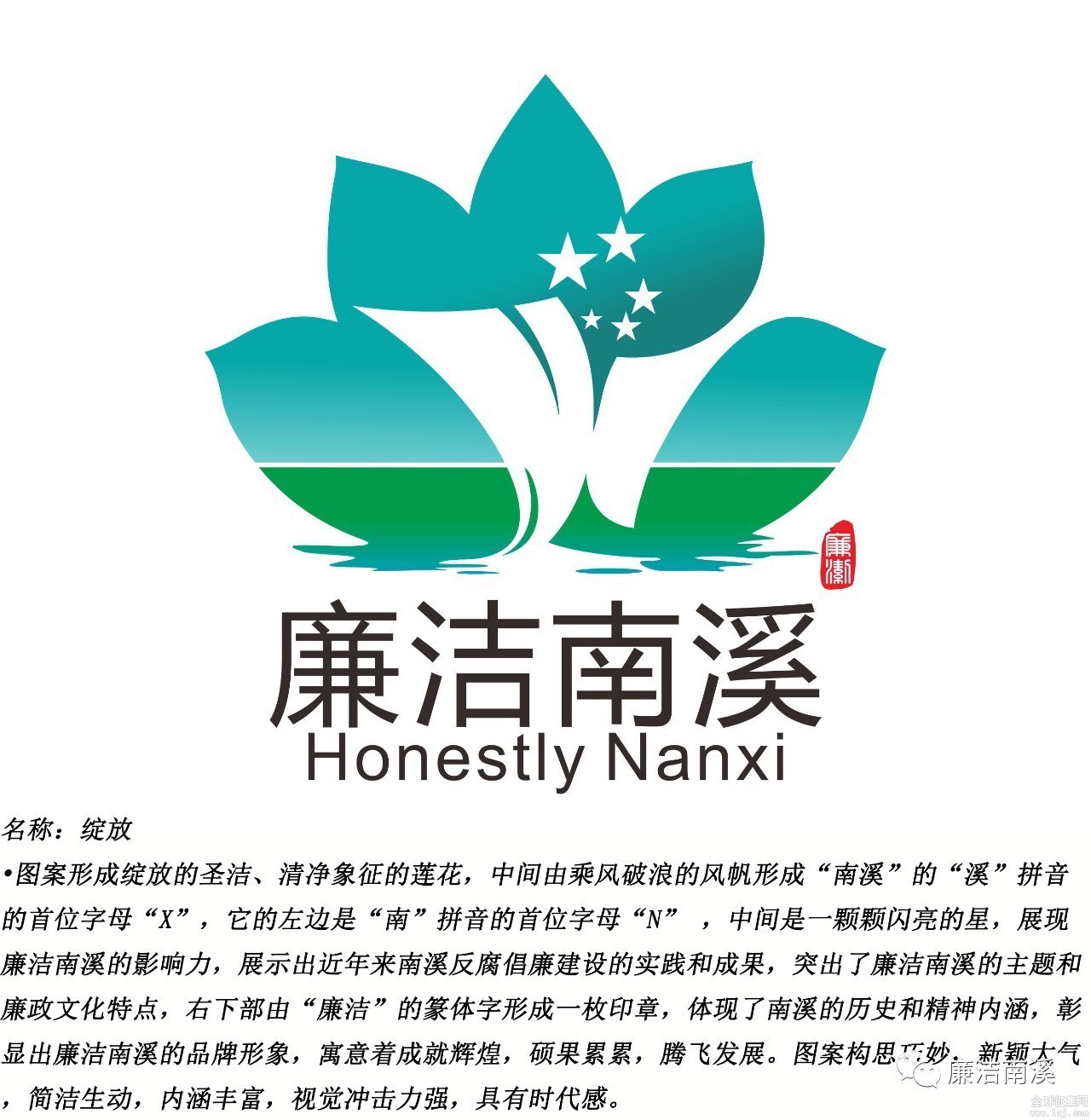 "廉洁南溪"微信公众号logo评选结果新鲜出炉!