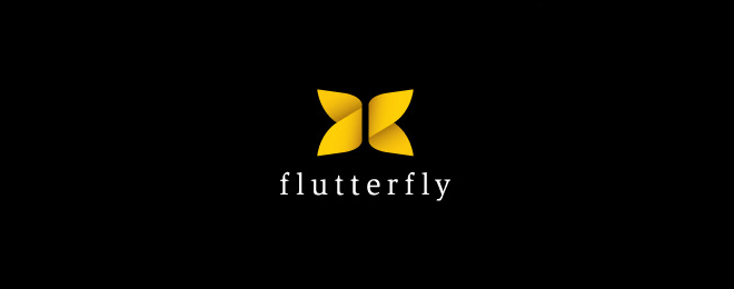 以蝴蝶为元素的logo设计