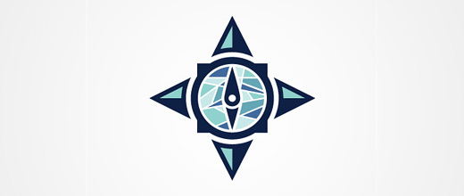 指南针元素的logo设计