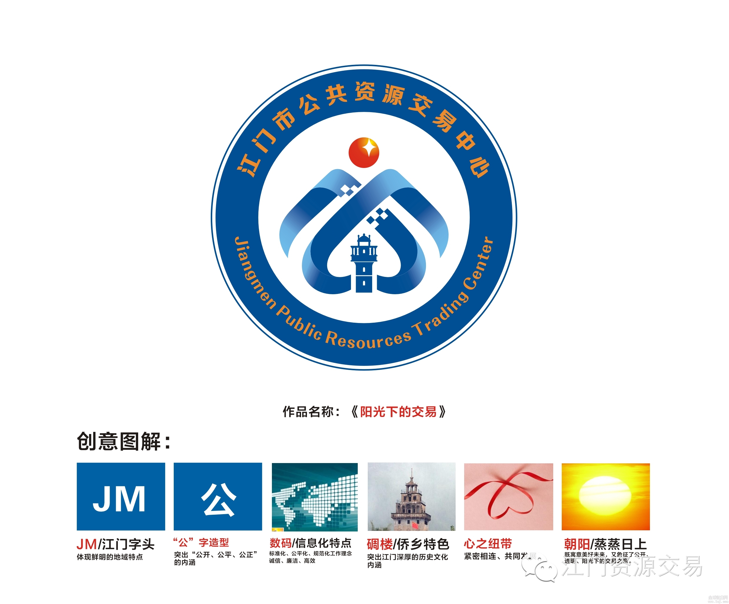 江门市公共资源交易中心标识logo征集结果公示