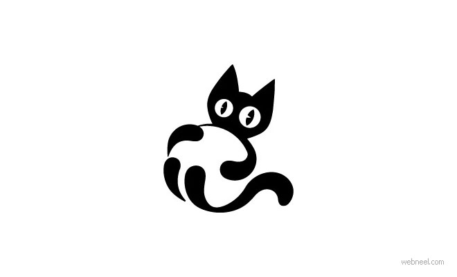 以猫为元素的标识logo设计欣赏