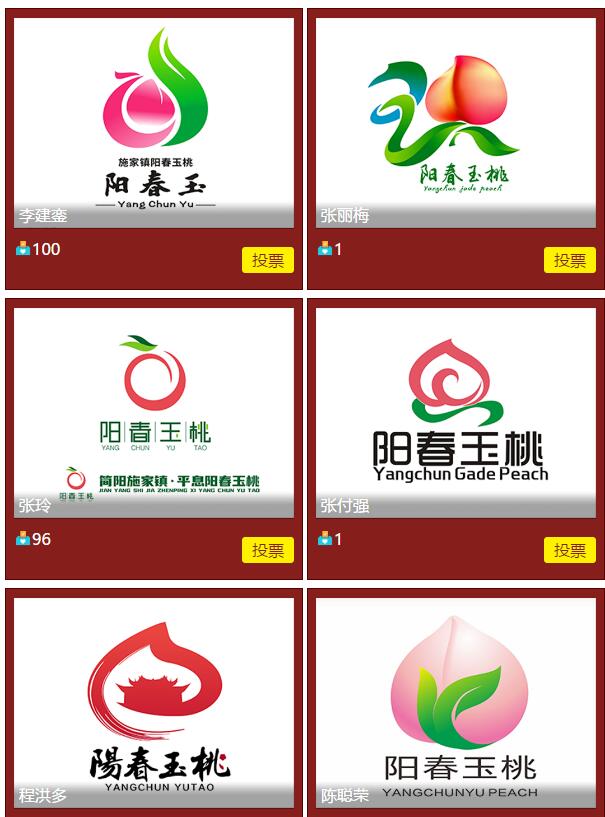 简阳施家镇阳春玉桃logo创意设计及包装盒创意设计评选活动开始啦