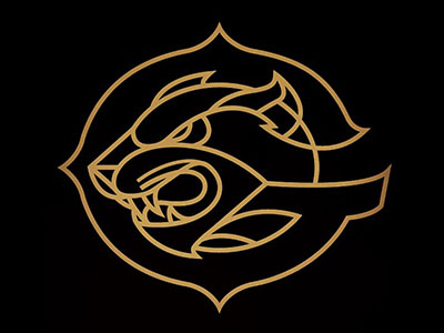 以豹子为元素的logo设计
